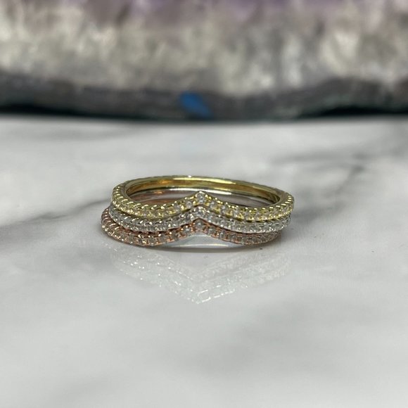 3 Tone V Shape Stackables - Picture 2 of 3